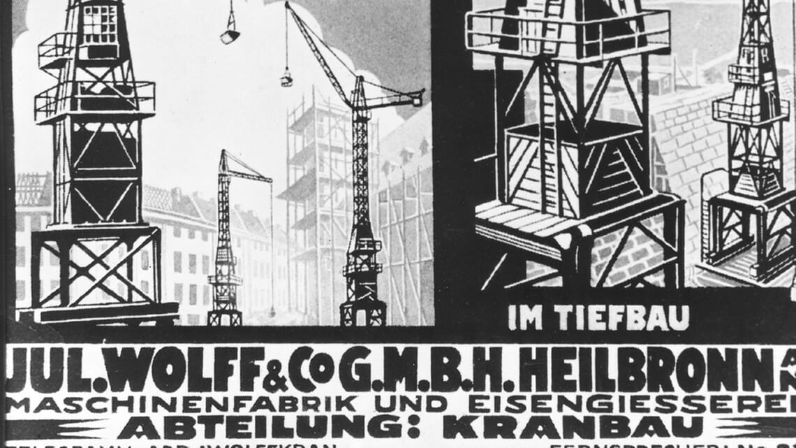 170 Jahre WOLFFKRAN - Archiv-Plakat