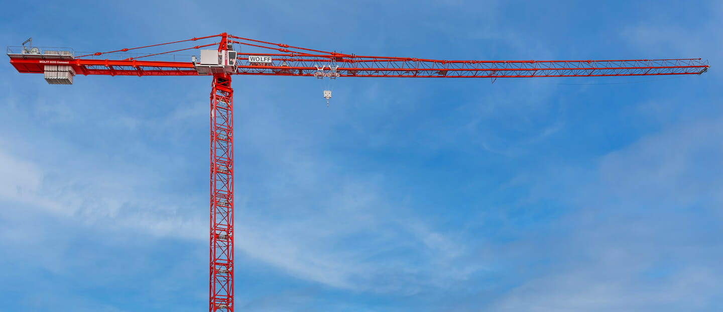 <h4>WOLFF 8095 Compact - the first WOLFF trolley jib crane in the 900 mt class</h4>